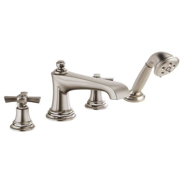 Brizo Rook: Roman Tub Cross Handle Kit
