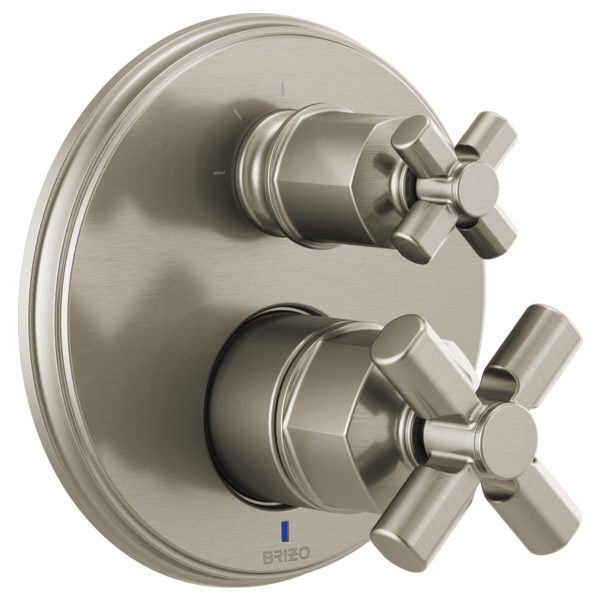 Brizo Invari™: Pressure Balance Valve with Diverter Trim Handle Kit - Cross