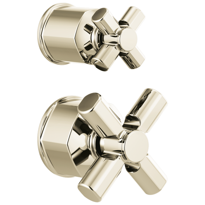 Brizo Invari™: Pressure Balance Valve with Diverter Trim Handle Kit - Cross