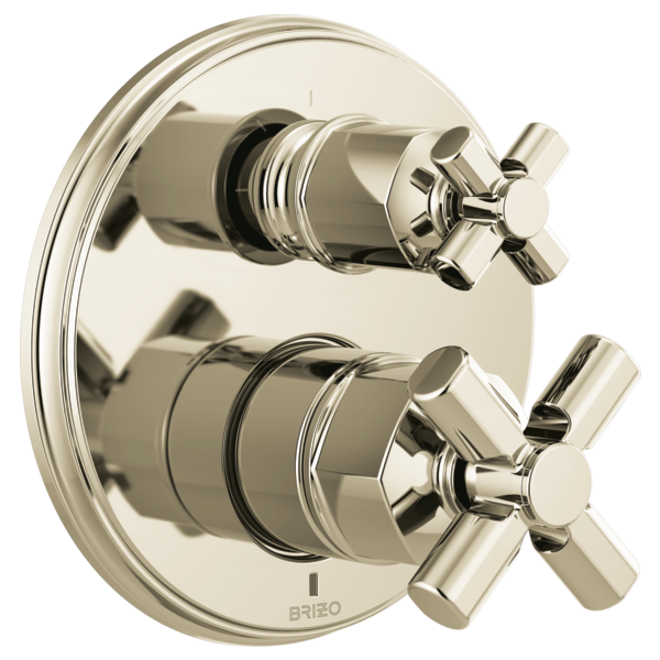 Brizo Invari™: Pressure Balance Valve with Diverter Trim Handle Kit - Cross