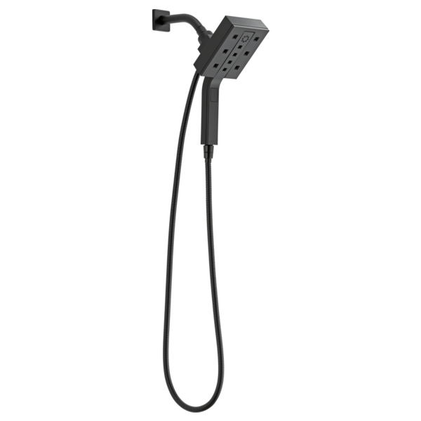 BRIZO Universal Showering:RP74448BL 7" Linear Square Wall Mount Shower Arm And Flange