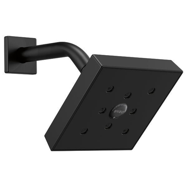 BRIZO Universal Showering:RP74448BL 7" Linear Square Wall Mount Shower Arm And Flange