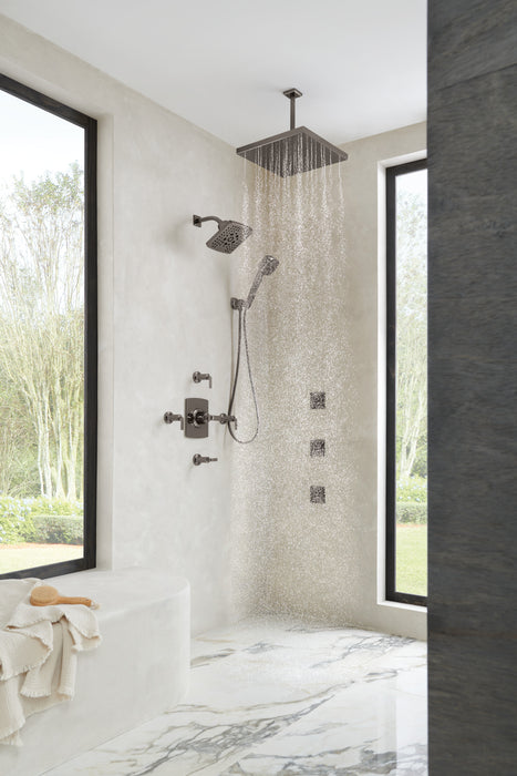 Brizo RP74448BNX 7" Linear Round Wall Mount Shower Arm And Flange