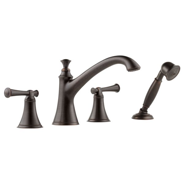 Brizo Baliza: Roman Tub Trim with Hand Shower - Less Handles