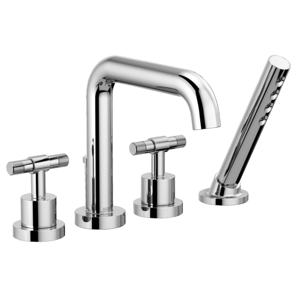 Brizo Litze: Roman Tub with Handshower - Less Handles