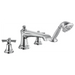Brizo Rook: Roman Tub Faucet with Handshower - Less Handles