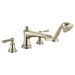 Brizo Rook: Roman Tub Faucet with Handshower - Less Handles