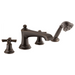 Brizo Rook: Roman Tub Faucet with Handshower - Less Handles
