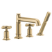 Brizo Invari T67476 Roman Tub Faucet With Handshower - Less Handles