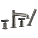 Brizo Invari T67476 Roman Tub Faucet With Handshower - Less Handles