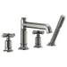 Brizo Invari T67476 Roman Tub Faucet With Handshower - Less Handles