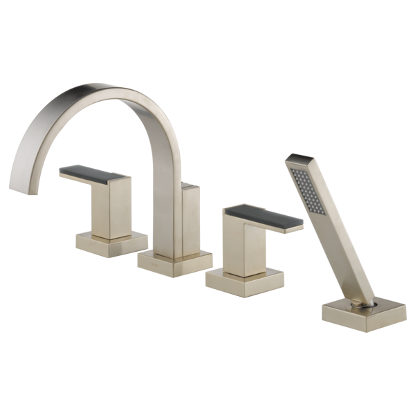 Brizo Siderna:T67480 Roman Tub Faucet with Hand Shower - Less Handles