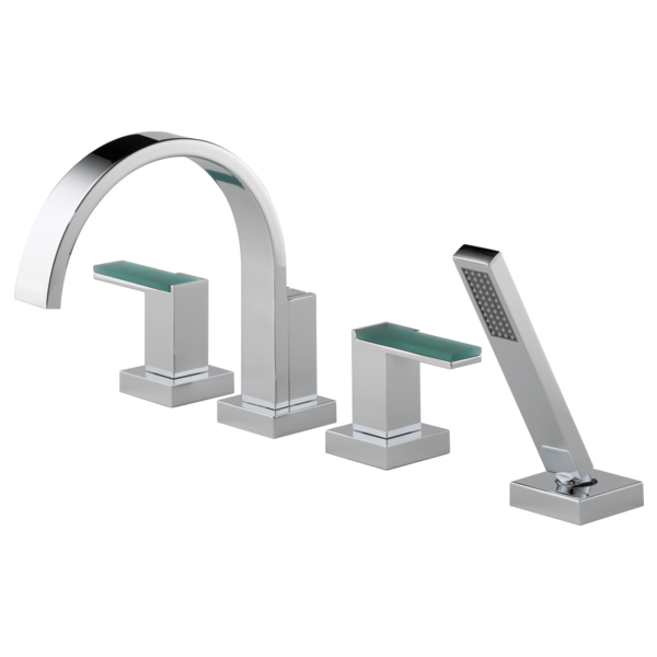 Brizo Siderna:T67480 Roman Tub Faucet with Hand Shower - Less Handles