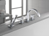 Brizo Siderna:T67480 Roman Tub Faucet with Hand Shower - Less Handles