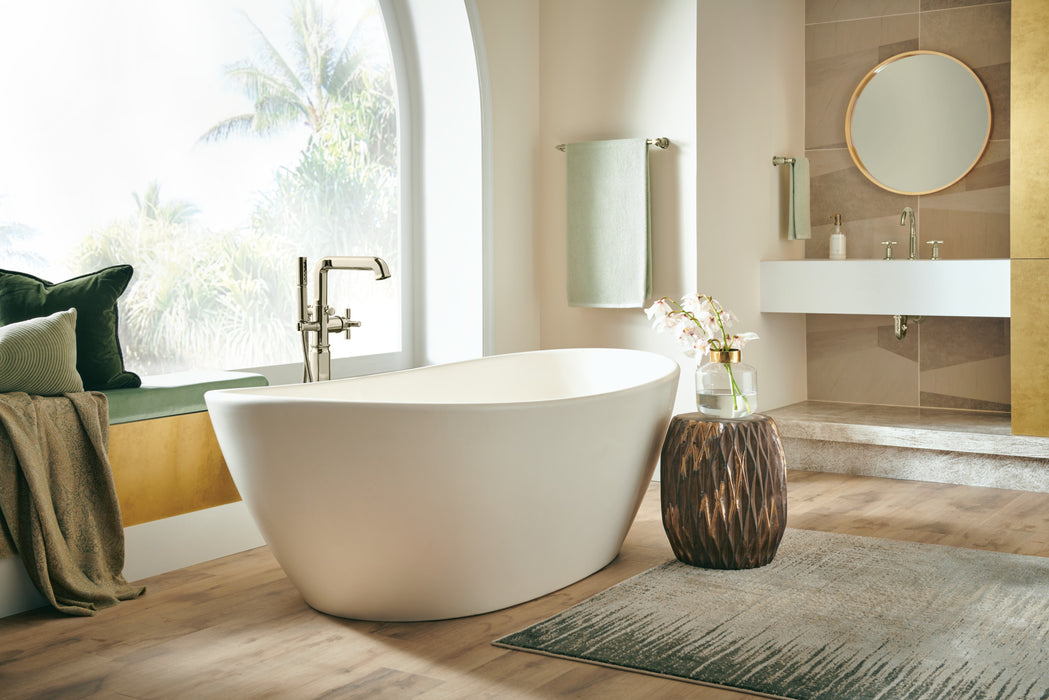 Brizo Invari T70176 Single-Handle Floor Mount Tub Filler - Less Handle