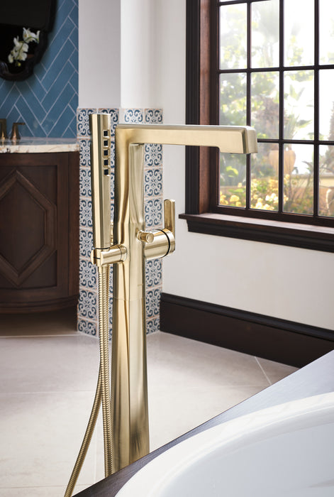 Brizo Levoir: Single-Handle Floor Mount Tub Filler