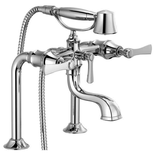 Brizo Rook: Two-Handle Tub Filler Trim Kit with Lever Handles