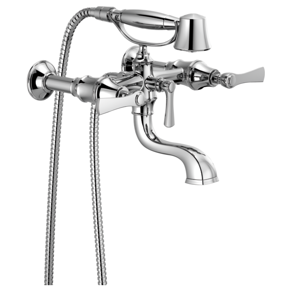 Brizo Rook: Two-Handle Tub Filler Trim Kit with Lever Handles