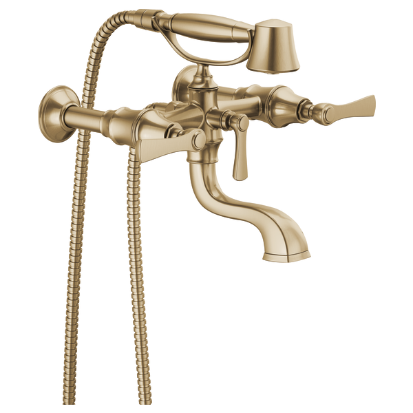 Brizo Rook: Two-Handle Tub Filler Trim Kit with Lever Handles