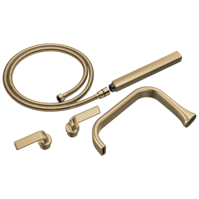 Brizo Allaria: Two-Handle Tub Filler Trim Kit with Twist Lever Handles