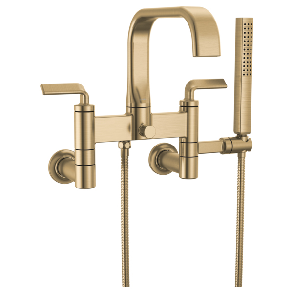 Brizo Allaria: Two-Handle Tub Filler Trim Kit with Twist Lever Handles