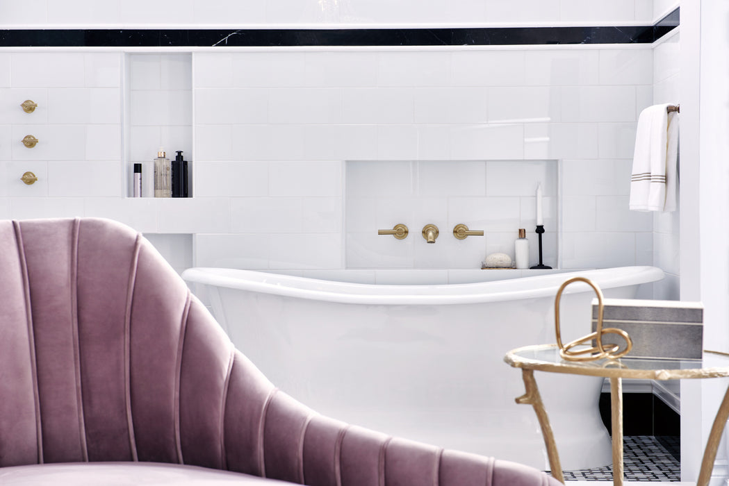 Brizo Invari: Two-Handle Wall Mount Tub Filler - Less Handles