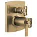 Brizo Kintsu: TempAssure Thermostatic Valve Trim with Integrated 3-Function Diverter Trim - Less Handles