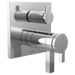 Brizo Frank Lloyd Wright T75522 TempAssure Thermostatic Valve with 3-Function Integrated Diverter Trim - Less Handles