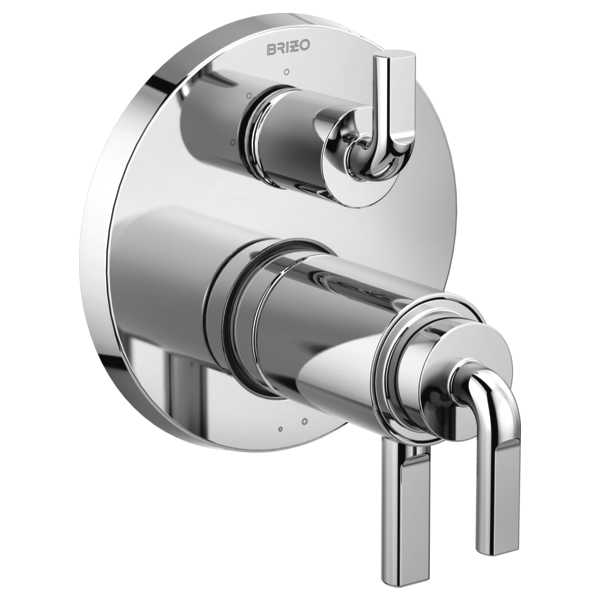 Brizo Litze: TempAssure Thermostatic Valve with 3-Function Diverter Trim - Less Handles