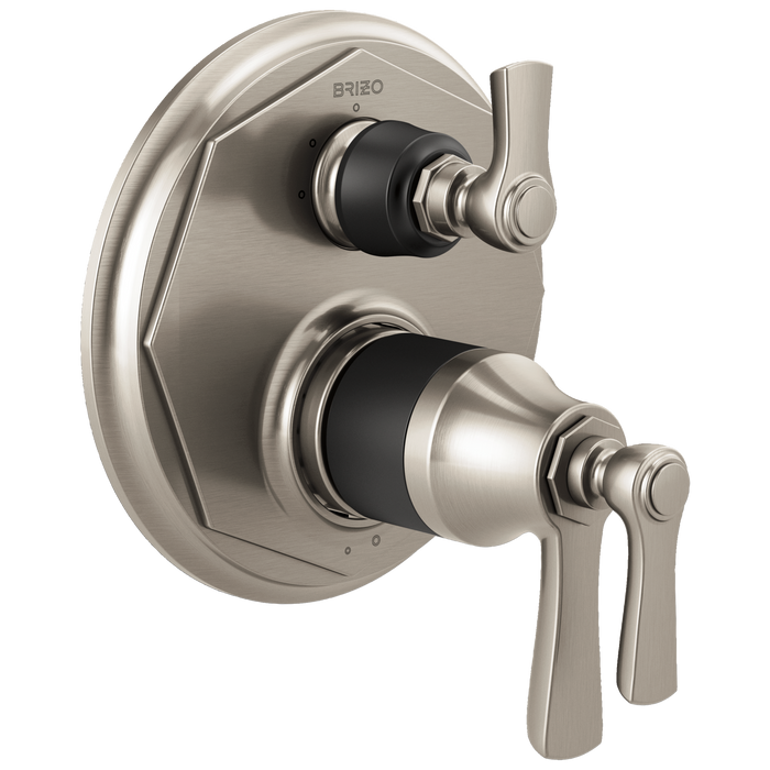 Brizo Rook:T75561 TempAssure Thermostatic Valve with 3-Function Diverter Trim