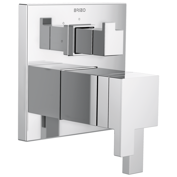 Brizo Siderna T75580 TempAssure Thermostatic Valve with Integrated 3-Function Diverter Trim