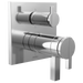 Brizo Frank Lloyd Wright T75622 TempAssure Thermostatic Valve with 6-Function Integrated Diverter Trim - Less Handles