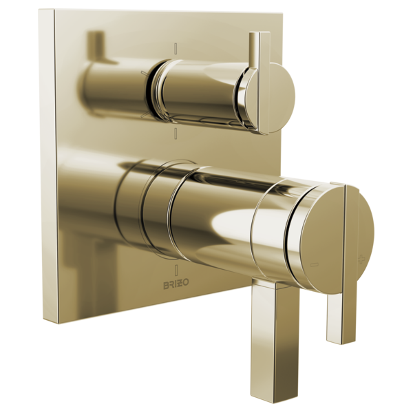 Brizo Frank Lloyd Wright T75622 TempAssure Thermostatic Valve with 6-Function Integrated Diverter Trim - Less Handles
