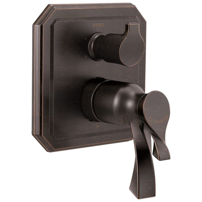 Brizo Virage:T75630 TempAssure Thermostatic Valve with Integrated 6-Function Diverter Trim