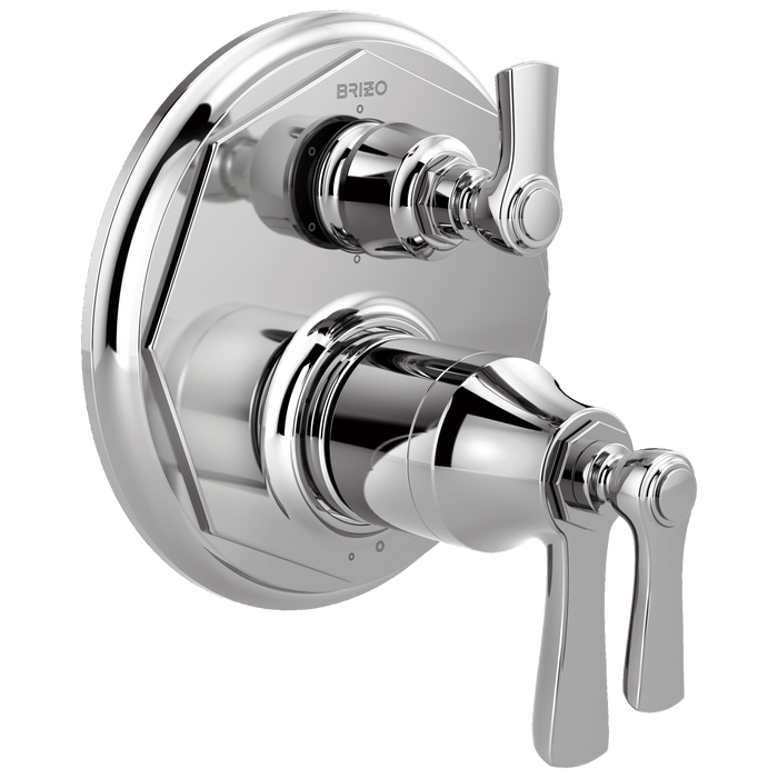 Brizo Rook T75661 TempAssure Thermostatic Valve with 6-Function Diverter Trim