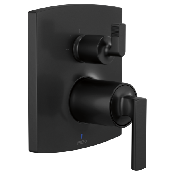 Brizo Kintsu: Pressure Balance Valve Trim with Integrated 3-Function Diverter Trim - Less Handles