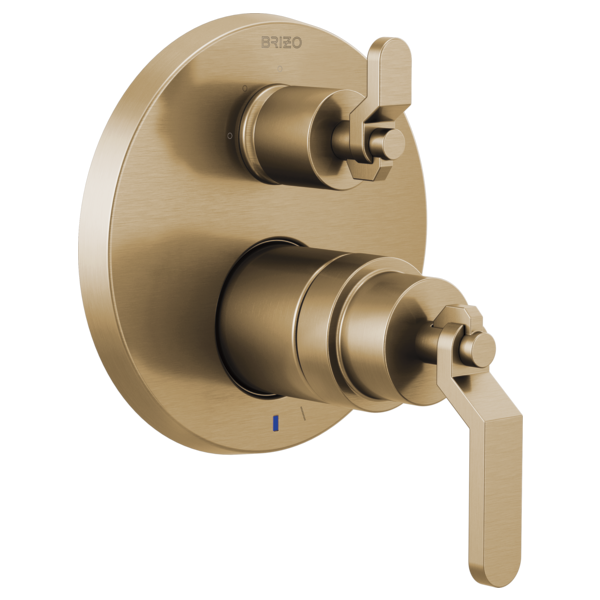 Brizo Litze: Pressure Balance Valve with Integrated 3-Function Diverter Trim - Less Handles