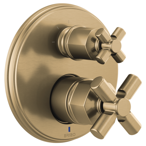 Brizo Invari: Pressure Balance Valve With Integrated 3-Function Diverter Trim - Less Handles