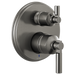 Brizo Invari: Pressure Balance Valve With Integrated 3-Function Diverter Trim - Less Handles