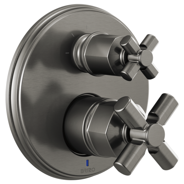 Brizo Invari: Pressure Balance Valve With Integrated 3-Function Diverter Trim - Less Handles