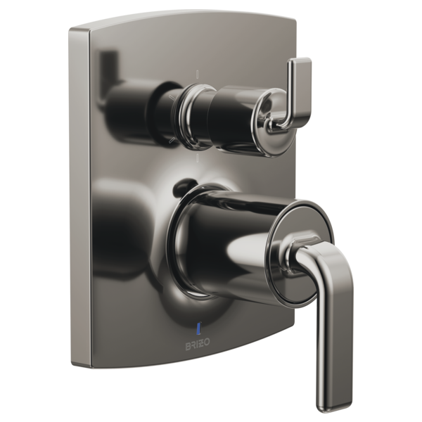 Brizo Kintsu: Pressure Balance Valve Trim with Integrated 6-Function Diverter Trim - Less Handles