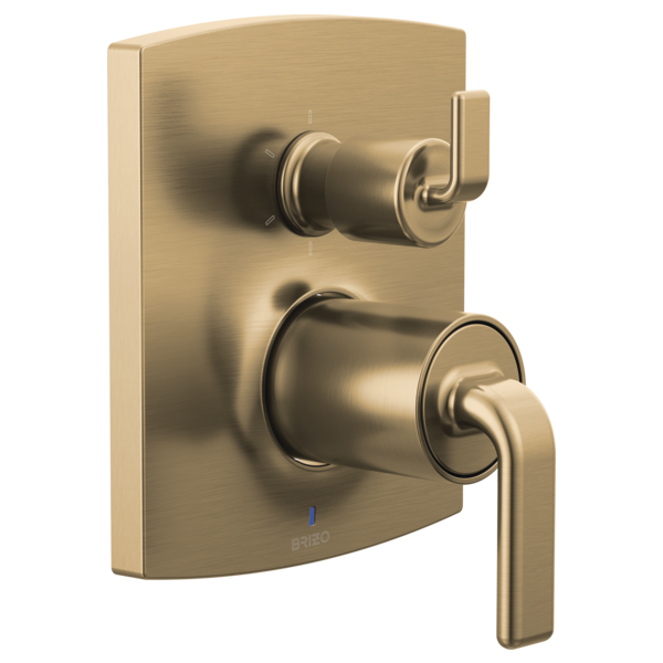 Brizo Kintsu: Pressure Balance Valve Trim with Integrated 6-Function Diverter Trim - Less Handles