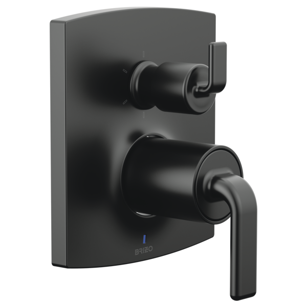 Brizo Kintsu: Pressure Balance Valve Trim with Integrated 6-Function Diverter Trim - Less Handles