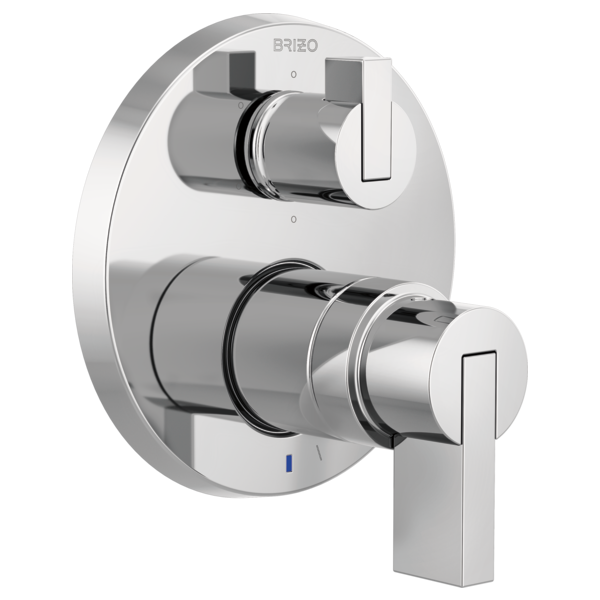 Brizo Litze: Pressure Balance Valve with Integrated 6-Function Diverter Trim - Less Handles