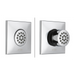 Brizo Essential Shower T84913 Hydrachoice Max Square Body Spray Trim