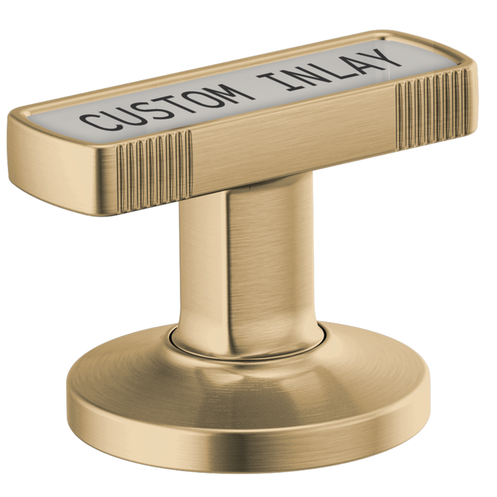 Brizo Kintsu HI5306 Widespread Lavatory Knob with Custom Inlay Handle Kit