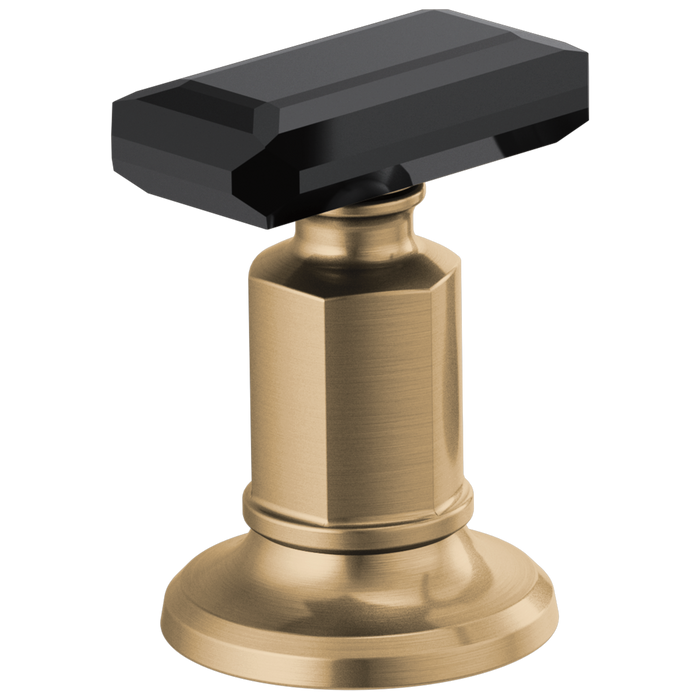 Widespread Lavatory Black Crystal Knob Handle Kit