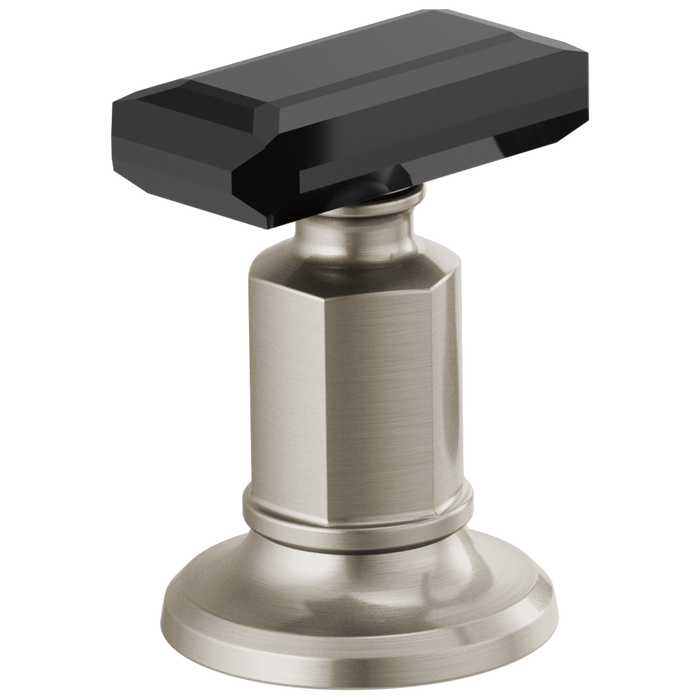 Widespread Lavatory Black Crystal Knob Handle Kit