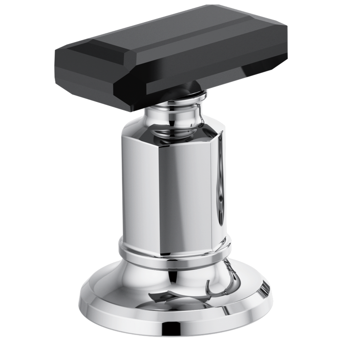 Widespread Lavatory Black Crystal Knob Handle Kit