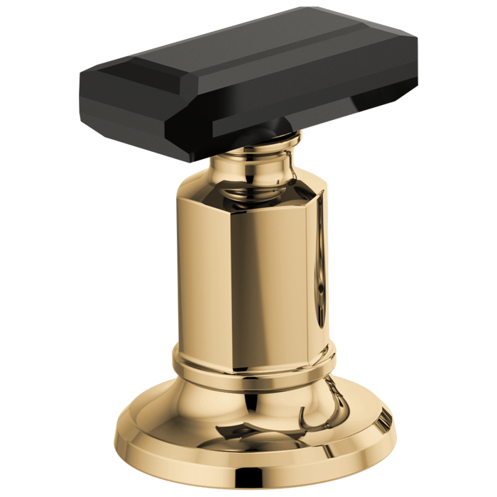 Widespread Lavatory Black Crystal Knob Handle Kit